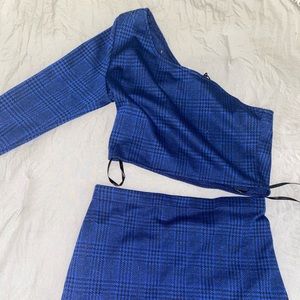 Super down top and skirt set
